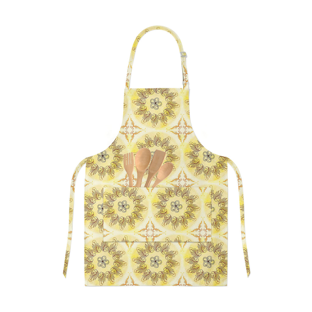 Ethnic Circular Ornament Apron | Adjustable, Free Size & Waist Tiebacks-Aprons Neck to Knee-APR_NK_KN-IC 5007585 IC 5007585, Abstract Expressionism, Abstracts, Allah, Arabic, Art and Paintings, Asian, Botanical, Circle, Cities, City Views, Culture, Drawing, Ethnic, Floral, Flowers, Geometric, Geometric Abstraction, Hinduism, Illustrations, Indian, Islam, Mandala, Nature, Paintings, Patterns, Retro, Semi Abstract, Signs, Signs and Symbols, Symbols, Traditional, Tribal, World Culture, circular, ornament, apro