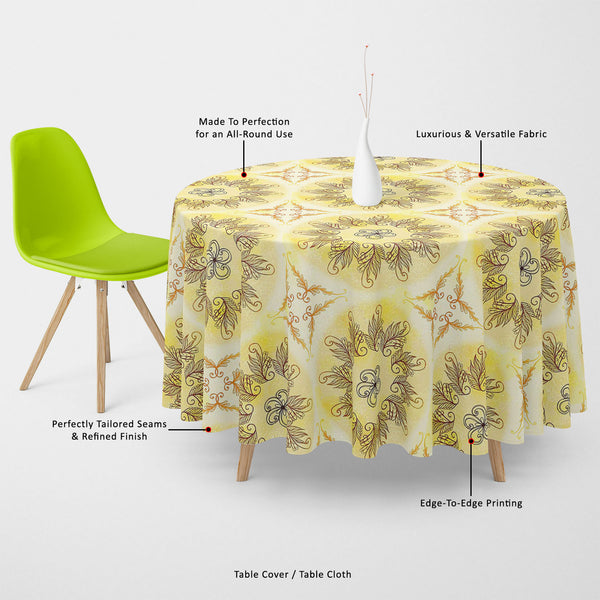 Ethnic Circular Ornament Table Cloth Cover-Table Covers-CVR_TB_RD-IC 5007585 IC 5007585, Abstract Expressionism, Abstracts, Allah, Arabic, Art and Paintings, Asian, Botanical, Circle, Cities, City Views, Culture, Drawing, Ethnic, Floral, Flowers, Geometric, Geometric Abstraction, Hinduism, Illustrations, Indian, Islam, Mandala, Nature, Paintings, Patterns, Retro, Semi Abstract, Signs, Signs and Symbols, Symbols, Traditional, Tribal, World Culture, circular, ornament, table, cloth, cover, canvas, fabric, abs