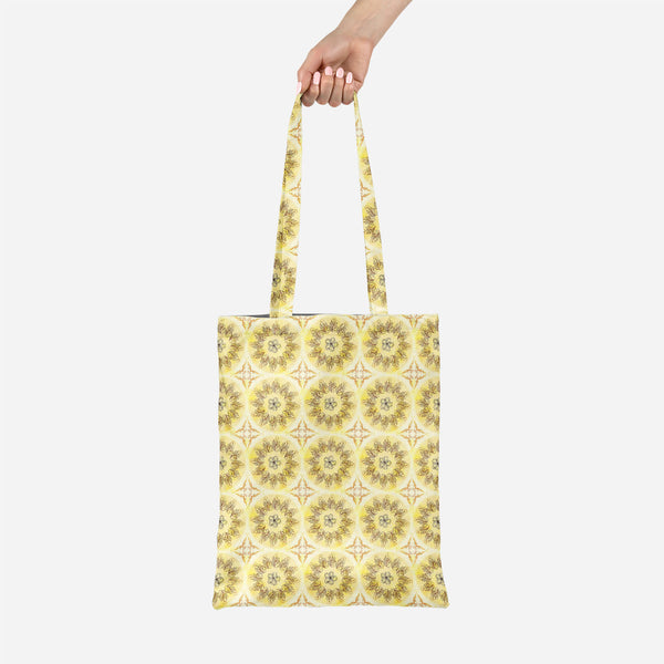 ArtzFolio Ethnic Circular Ornament Tote Bag Shoulder Purse | Multipurpose-Tote Bags Basic-AZ5007585TOT_RF-IC 5007585 IC 5007585, Abstract Expressionism, Abstracts, Allah, Arabic, Art and Paintings, Asian, Botanical, Circle, Cities, City Views, Culture, Drawing, Ethnic, Floral, Flowers, Geometric, Geometric Abstraction, Hinduism, Illustrations, Indian, Islam, Mandala, Nature, Paintings, Patterns, Retro, Semi Abstract, Signs, Signs and Symbols, Symbols, Traditional, Tribal, World Culture, circular, ornament, 