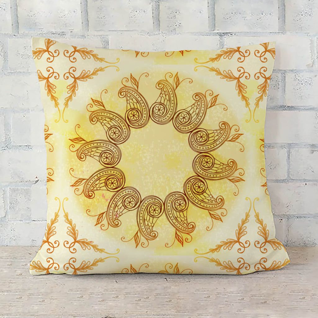ArtzFolio Ethnic Circular Ornament D5 Cushion Cover Throw Pillow-Cushion Covers-AZHFR33466300CUS_CV_L-Image Code 5007586 Vishnu Image Folio Pvt Ltd, IC 5007586, ArtzFolio, Cushion Covers, Abstract, Traditional, Digital Art, ethnic, circular, ornament, d5, cushion, cover, throw, pillow, hand, drawn, beige, eps10, sofa throws, single throw pillow, zippered throw pillow cover, satin pillow cover, throw pillow, cushion cover only, cushion cover, pillow cover for sofa, pitaara box, throw cushion, kids cushion co