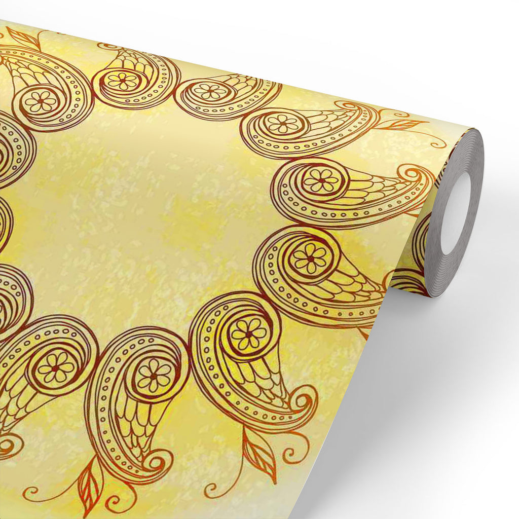 ArtzFolio Ethnic Circular Ornament D5 Wallpaper Roll | Easy to Install-Wallpapers Peel & Stick-AZHOM33466300WAL_L-Image Code 5007586 Vishnu Image Folio Pvt Ltd, IC 5007586, ArtzFolio, Wallpapers Peel & Stick, Abstract, Traditional, Digital Art, ethnic, circular, ornament, d5, wallpaper, roll, easy, to, install, vinyl, self, adhesive, brick, for, walls, living, room, drawing, large, size, children, sticker, bedroom, pitaara, box, bathroom, textured, big, office, reception, amazonbasics, decorative, home, wat