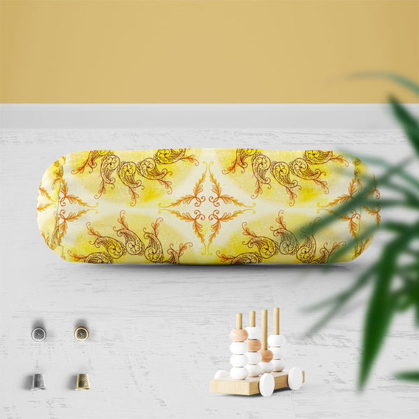 Ethnic Circular Ornament D6 Bolster Cover Booster Cases | Concealed Zipper Opening-Bolster Covers-BOL_CV_ZP-IC 5007587 IC 5007587, Abstract Expressionism, Abstracts, Allah, Arabic, Art and Paintings, Asian, Botanical, Circle, Cities, City Views, Culture, Drawing, Ethnic, Floral, Flowers, Geometric, Geometric Abstraction, Hinduism, Illustrations, Indian, Islam, Mandala, Nature, Paintings, Patterns, Retro, Semi Abstract, Signs, Signs and Symbols, Symbols, Traditional, Tribal, World Culture, circular, ornament