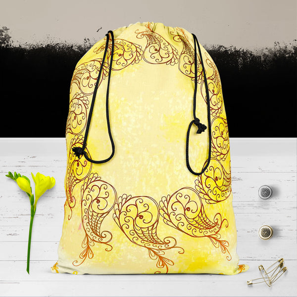 Ethnic Circular Ornament D6 Reusable Sack Bag | Bag for Gym, Storage, Vegetable & Travel-Drawstring Sack Bags-SCK_FB_DS-IC 5007587 IC 5007587, Abstract Expressionism, Abstracts, Allah, Arabic, Art and Paintings, Asian, Botanical, Circle, Cities, City Views, Culture, Drawing, Ethnic, Floral, Flowers, Geometric, Geometric Abstraction, Hinduism, Illustrations, Indian, Islam, Mandala, Nature, Paintings, Patterns, Retro, Semi Abstract, Signs, Signs and Symbols, Symbols, Traditional, Tribal, World Culture, circul
