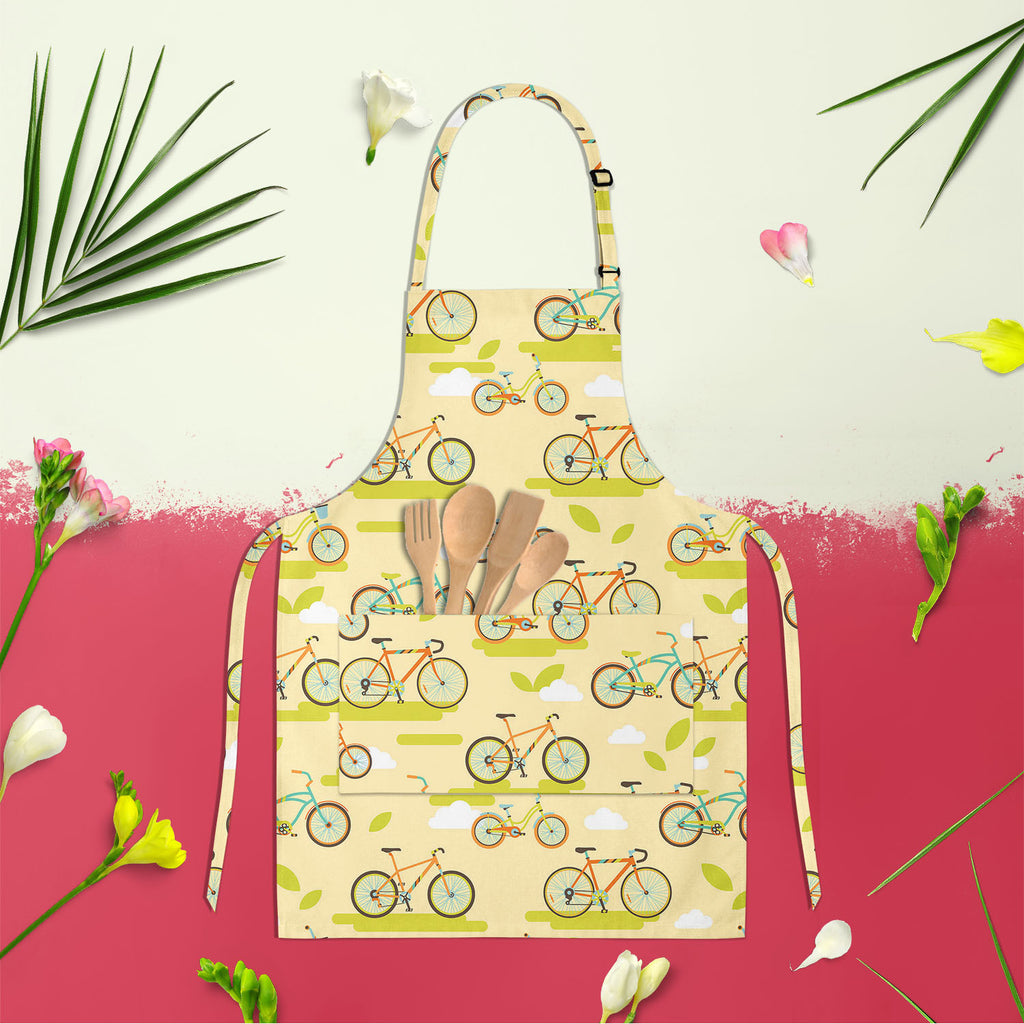 Bikes Apron | Adjustable, Free Size & Waist Tiebacks-Aprons Neck to Knee-APR_NK_KN-IC 5007588 IC 5007588, Abstract Expressionism, Abstracts, Animated Cartoons, Art and Paintings, Automobiles, Bikes, Caricature, Cartoons, Cities, City Views, Icons, Illustrations, Paintings, Patterns, Retro, Semi Abstract, Signs, Signs and Symbols, Sports, Symbols, Transportation, Travel, Vehicles, apron, adjustable, free, size, waist, tiebacks, abstract, activity, arts, backgrounds, bicycle, bike, colors, cycle, cycling, dec