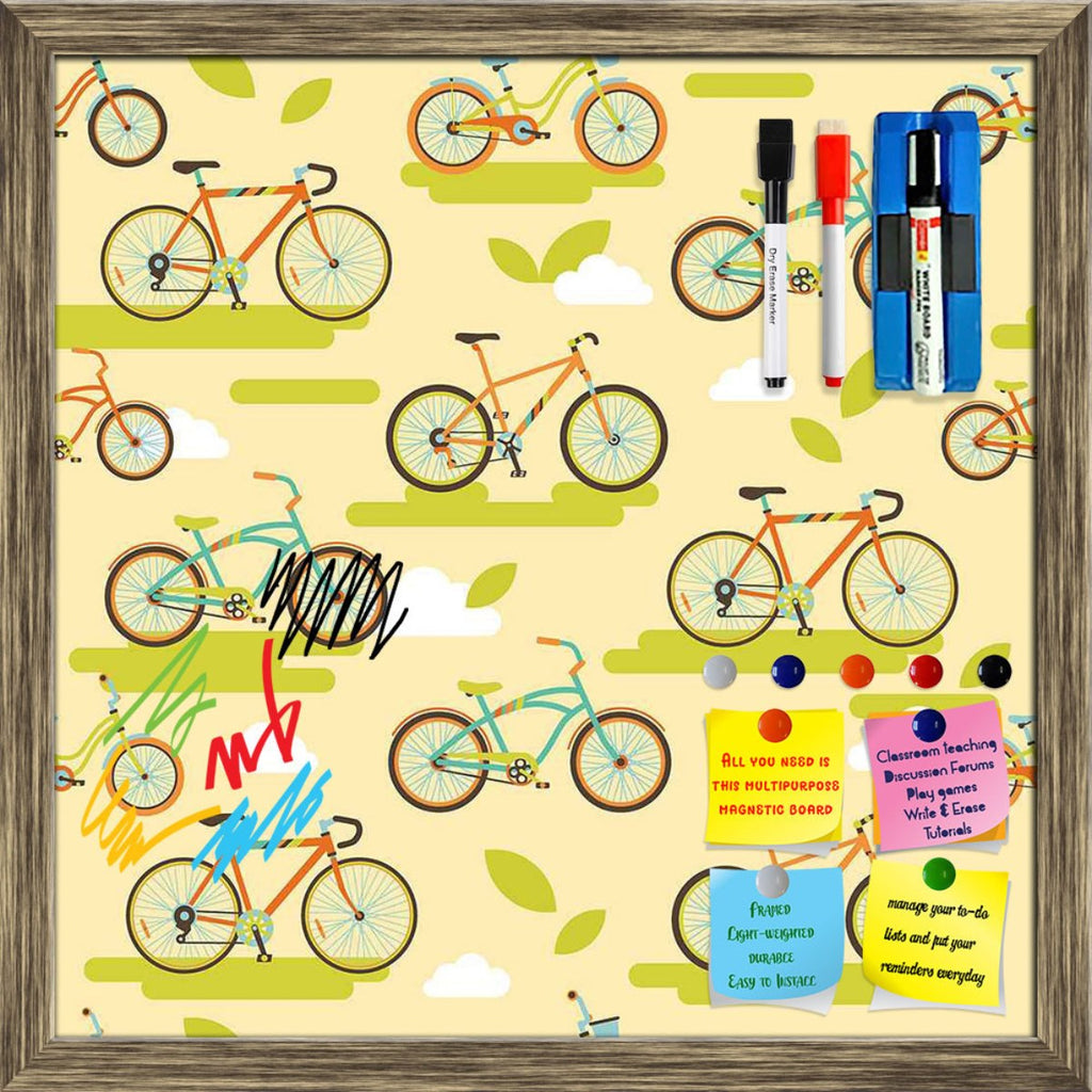 Bikes Framed Magnetic Dry Erase Board | Combo with Magnet Buttons & Markers-Magnetic Boards Framed-MGB_FR-IC 5007588 IC 5007588, Abstract Expressionism, Abstracts, Animated Cartoons, Art and Paintings, Automobiles, Bikes, Caricature, Cartoons, Cities, City Views, Icons, Illustrations, Paintings, Patterns, Retro, Semi Abstract, Signs, Signs and Symbols, Sports, Symbols, Transportation, Travel, Vehicles, framed, magnetic, dry, erase, board, printed, whiteboard, with, 4, magnets, 2, markers, 1, duster, abstrac