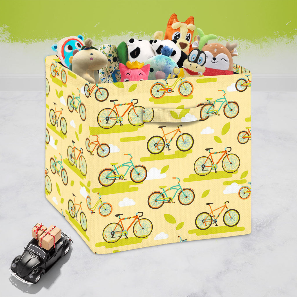 Bikes Foldable Open Storage Bin | Organizer Box, Toy Basket, Shelf Box, Laundry Bag | Canvas Fabric-Storage Bins-STR_BI_CB-IC 5007588 IC 5007588, Abstract Expressionism, Abstracts, Animated Cartoons, Art and Paintings, Automobiles, Bikes, Caricature, Cartoons, Cities, City Views, Icons, Illustrations, Paintings, Patterns, Retro, Semi Abstract, Signs, Signs and Symbols, Sports, Symbols, Transportation, Travel, Vehicles, foldable, open, storage, bin, organizer, box, toy, basket, shelf, laundry, bag, canvas, f
