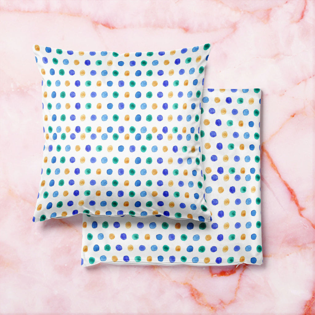 Retro Art D2 Cushion Cover Throw Pillow-Cushion Covers-CUS_CV-IC 5007589 IC 5007589, Abstract Expressionism, Abstracts, Ancient, Baby, Children, Circle, Digital, Digital Art, Dots, Geometric, Geometric Abstraction, Graphic, Hand Drawn, Historical, Illustrations, Kids, Medieval, Patterns, Retro, Semi Abstract, Signs, Signs and Symbols, Splatter, Vintage, Watercolour, art, d2, cushion, cover, throw, pillow, abstract, backdrop, background, badge, ball, blue, bubble, cell, childhood, childish, design, dot, draw