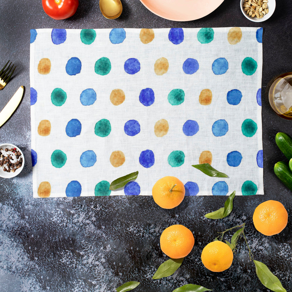 Retro Art D2 Table Mat Placemat-Table Place Mats Fabric-MAT_TB-IC 5007589 IC 5007589, Abstract Expressionism, Abstracts, Ancient, Baby, Children, Circle, Digital, Digital Art, Dots, Geometric, Geometric Abstraction, Graphic, Hand Drawn, Historical, Illustrations, Kids, Medieval, Patterns, Retro, Semi Abstract, Signs, Signs and Symbols, Splatter, Vintage, Watercolour, art, d2, table, mat, placemat, abstract, backdrop, background, badge, ball, blue, bubble, cell, childhood, childish, design, dot, drawn, drop,