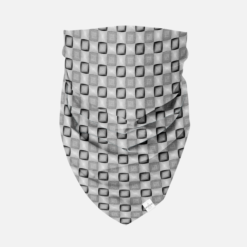 Monochrome Diamond Printed Bandana | Headband Headwear Wristband Balaclava | Unisex | Soft Poly Fabric-Bandanas--IC 5007590 IC 5007590, Abstract Expressionism, Abstracts, Art and Paintings, Black, Black and White, Circle, Diamond, Digital, Digital Art, Geometric, Geometric Abstraction, Graphic, Grid Art, Illustrations, Modern Art, Patterns, Semi Abstract, Signs, Signs and Symbols, Stripes, White, monochrome, printed, bandana, headband, headwear, wristband, balaclava, unisex, soft, poly, fabric, abstract, ab