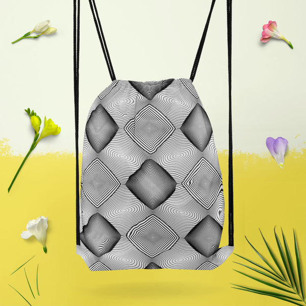 Monochrome Diamond D1 Backpack for Students | College & Travel Bag-Backpacks-BPK_FB_DS-IC 5007590 IC 5007590, Abstract Expressionism, Abstracts, Art and Paintings, Black, Black and White, Circle, Diamond, Digital, Digital Art, Geometric, Geometric Abstraction, Graphic, Grid Art, Illustrations, Modern Art, Patterns, Semi Abstract, Signs, Signs and Symbols, Stripes, White, monochrome, d1, canvas, backpack, for, students, college, travel, bag, abstract, abstraction, art, background, circular, curve, design, di