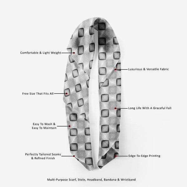 Monochrome Diamond Printed Scarf | Neckwear Balaclava | Girls & Women | Soft Poly Fabric-Scarfs Basic--IC 5007590 IC 5007590, Abstract Expressionism, Abstracts, Art and Paintings, Black, Black and White, Circle, Diamond, Digital, Digital Art, Geometric, Geometric Abstraction, Graphic, Grid Art, Illustrations, Modern Art, Patterns, Semi Abstract, Signs, Signs and Symbols, Stripes, White, monochrome, printed, scarf, neckwear, balaclava, girls, women, soft, poly, fabric, abstract, abstraction, art, background,