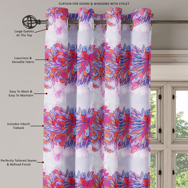 ArtzFolio Pink & Violet Element Door, Window & Room Curtain-Room Curtains-AZ5007591CUR_RM_RF_R-SP-Image Code 5007591 Vishnu Image Folio Pvt Ltd, IC 5007591, ArtzFolio, Room Curtains, Abstract, Traditional, Digital Art, pink, violet, element, door, window, room, curtain, eyelets, tie, back, silk, fabric, width, 3feet, (36inch), hand, drawn, seamless, invitation, card, design, floral, elements, eps10, room curtain, valance curtain, bedroom drapes, drapes valance, wall curtain, office curtain, grommet curtain,