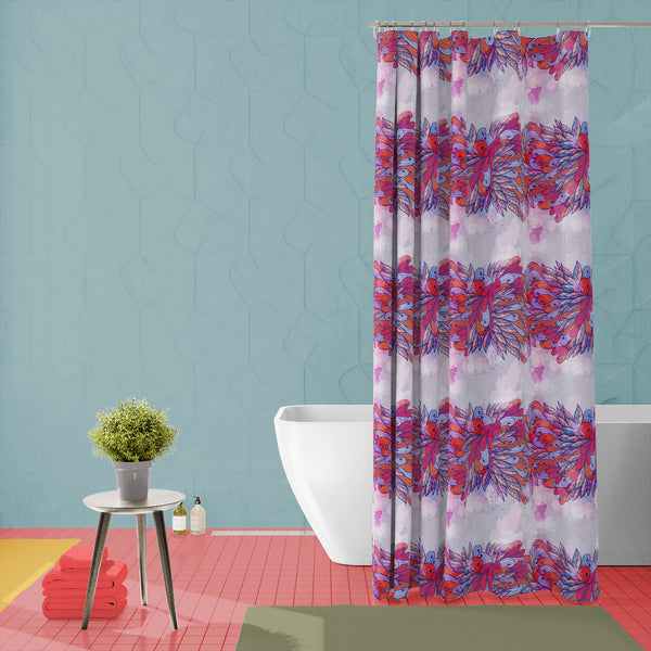 Pink & Violet Element Washable Waterproof Shower Curtain-Shower Curtains-CUR_SH-IC 5007591 IC 5007591, Abstract Expressionism, Abstracts, Ancient, Art and Paintings, Botanical, Digital, Digital Art, Drawing, Fashion, Floral, Flowers, Graphic, Historical, Illustrations, Medieval, Nature, Paintings, Patterns, Retro, Scenic, Semi Abstract, Signs, Signs and Symbols, Symbols, Vintage, pink, violet, element, washable, waterproof, polyester, shower, curtain, eyelets, abstract, art, background, beautiful, beauty, b