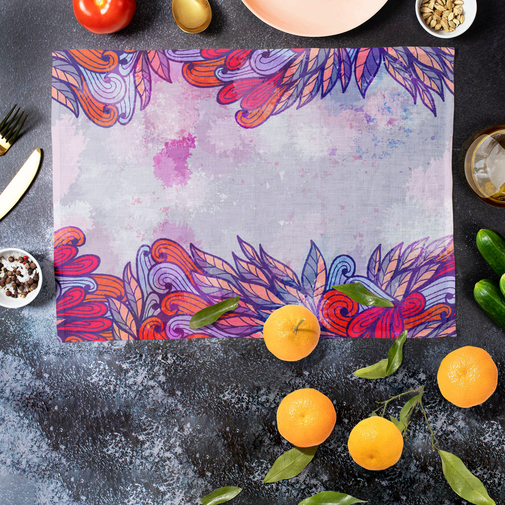 Pink & Violet Element Table Mat Placemat-Table Place Mats Fabric-MAT_TB-IC 5007591 IC 5007591, Abstract Expressionism, Abstracts, Ancient, Art and Paintings, Botanical, Digital, Digital Art, Drawing, Fashion, Floral, Flowers, Graphic, Historical, Illustrations, Medieval, Nature, Paintings, Patterns, Retro, Scenic, Semi Abstract, Signs, Signs and Symbols, Symbols, Vintage, pink, violet, element, table, mat, placemat, abstract, art, background, beautiful, beauty, blue, card, concept, creativity, curve, decora