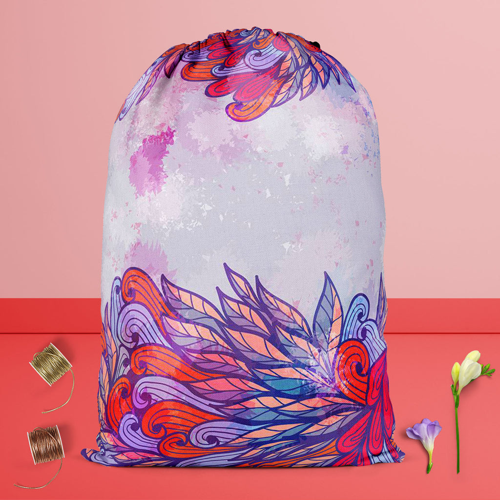 Pink & Violet Element Reusable Sack Bag | Bag for Gym, Storage, Vegetable & Travel-Drawstring Sack Bags-SCK_FB_DS-IC 5007591 IC 5007591, Abstract Expressionism, Abstracts, Ancient, Art and Paintings, Botanical, Digital, Digital Art, Drawing, Fashion, Floral, Flowers, Graphic, Historical, Illustrations, Medieval, Nature, Paintings, Patterns, Retro, Scenic, Semi Abstract, Signs, Signs and Symbols, Symbols, Vintage, pink, violet, element, reusable, sack, bag, for, gym, storage, vegetable, travel, abstract, art