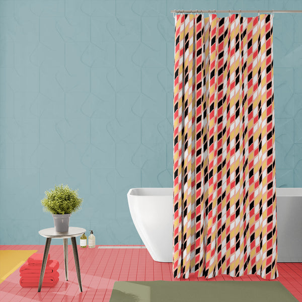 Harlequin Washable Waterproof Shower Curtain-Shower Curtains-CUR_SH-IC 5007594 IC 5007594, Abstract Expressionism, Abstracts, Ancient, Art and Paintings, Bohemian, Brush Stroke, Check, Culture, Drawing, Ethnic, Geometric, Geometric Abstraction, Graffiti, Hand Drawn, Historical, Illustrations, Medieval, Patterns, Plaid, Retro, Semi Abstract, Stripes, Traditional, Tribal, Vintage, Watercolour, World Culture, harlequin, washable, waterproof, polyester, shower, curtain, eyelets, abstract, argyle, art, backgroun