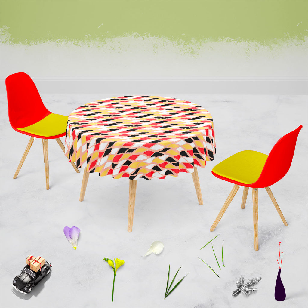 Harlequin Table Cloth Cover-Table Covers-CVR_TB_RD-IC 5007594 IC 5007594, Abstract Expressionism, Abstracts, Ancient, Art and Paintings, Bohemian, Brush Stroke, Check, Culture, Drawing, Ethnic, Geometric, Geometric Abstraction, Graffiti, Hand Drawn, Historical, Illustrations, Medieval, Patterns, Plaid, Retro, Semi Abstract, Stripes, Traditional, Tribal, Vintage, Watercolour, World Culture, harlequin, table, cloth, cover, abstract, argyle, art, background, block, boho, bold, bright, brush, strokes, brushstro