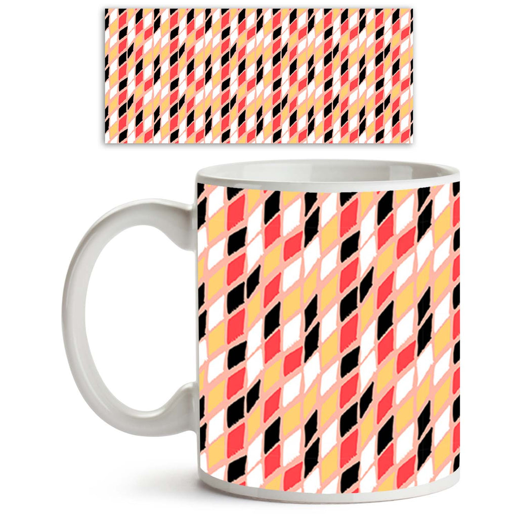 Harlequin Ceramic Coffee Tea Mug Inside White-Coffee Mugs-MUG-IC 5007594 IC 5007594, Abstract Expressionism, Abstracts, Ancient, Art and Paintings, Bohemian, Brush Stroke, Check, Culture, Drawing, Ethnic, Geometric, Geometric Abstraction, Graffiti, Hand Drawn, Historical, Illustrations, Medieval, Patterns, Plaid, Retro, Semi Abstract, Stripes, Traditional, Tribal, Vintage, Watercolour, World Culture, harlequin, ceramic, coffee, tea, mug, inside, white, abstract, argyle, art, background, block, boho, bold, b