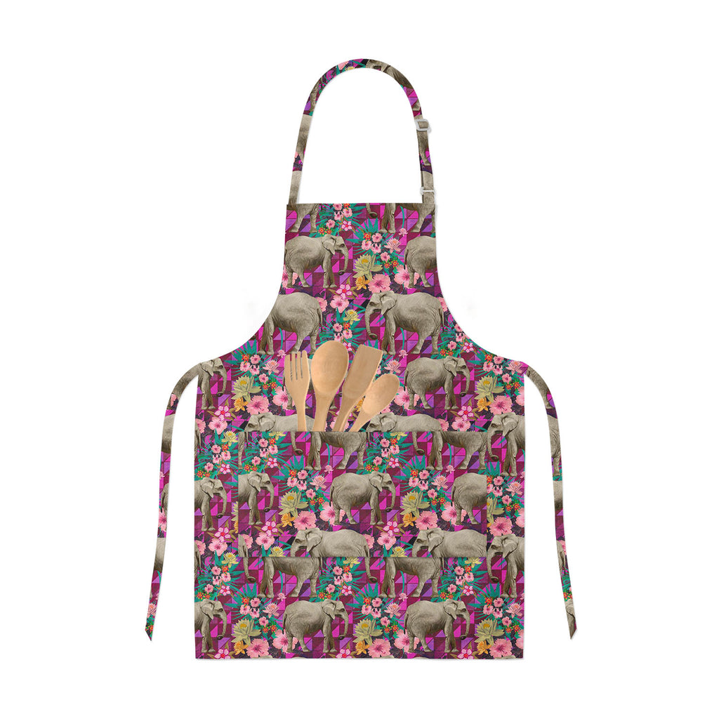Indian Elephants Apron | Adjustable, Free Size & Waist Tiebacks-Aprons Neck to Knee-APR_NK_KN-IC 5007595 IC 5007595, Botanical, Drawing, Floral, Flowers, Illustrations, Indian, Nature, Patterns, Signs, Signs and Symbols, elephants, apron, adjustable, free, size, waist, tiebacks, design, exotic, illustration, jungles, lotus, pattern, seamless, artzfolio, kitchen apron, white apron, kids apron, cooking apron, chef apron, aprons for men, aprons for women, kitchen dress, cotton apron for kitchen, apron waterpro