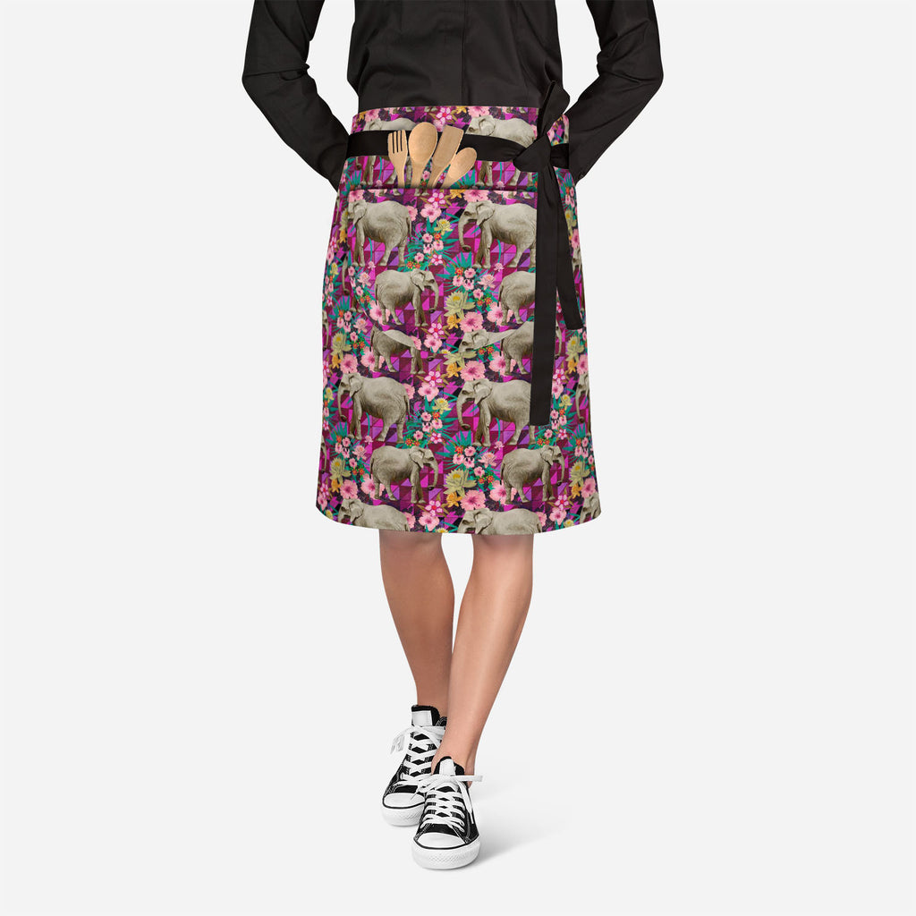 Indian Elephants Apron | Adjustable, Free Size & Waist Tiebacks-Apron Waist to Feet--IC 5007595 IC 5007595, Botanical, Drawing, Floral, Flowers, Illustrations, Indian, Nature, Patterns, Signs, Signs and Symbols, elephants, apron, adjustable, free, size, waist, tiebacks, design, exotic, illustration, jungles, lotus, pattern, seamless, artzfolio, kitchen apron, white apron, kids apron, cooking apron, chef apron, aprons for men, aprons for women, kitchen dress, cotton apron for kitchen, apron waterproof for wo