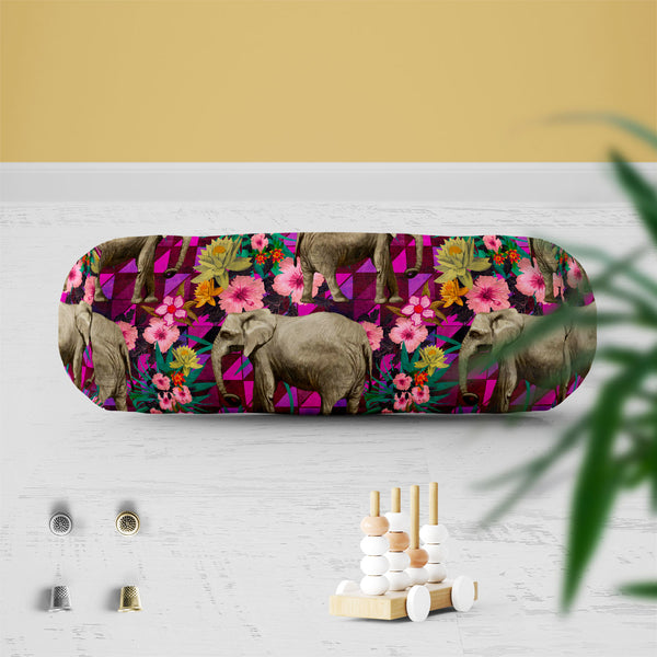 Elephant Pattern D1 Bolster Cover Booster Cases | Concealed Zipper Opening-Bolster Covers-BOL_CV_ZP-IC 5007595 IC 5007595, Botanical, Drawing, Floral, Flowers, Illustrations, Indian, Nature, Patterns, Signs, Signs and Symbols, elephant, pattern, d1, bolster, cover, booster, cases, zipper, opening, poly, cotton, fabric, design, elephants, exotic, illustration, jungles, lotus, seamless, artzfolio, bolster covers, round pillow cover, masand cover, booster covers set of 2, round pillow cover set of 2, bolster p