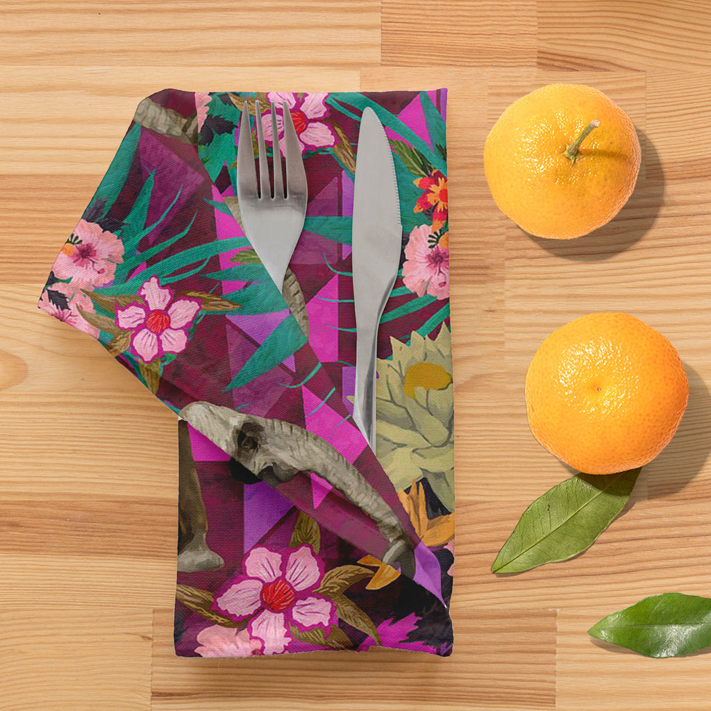 Elephant Pattern D1 Table Napkin-Table Napkins-NAP_TB-IC 5007595 IC 5007595, Botanical, Drawing, Floral, Flowers, Illustrations, Indian, Nature, Patterns, Signs, Signs and Symbols, elephant, pattern, d1, table, napkin, design, elephants, exotic, illustration, jungles, lotus, seamless, artzfolio, napkins, table napkins cotton set of 6, dining table napkins set of 6, cloth napkins for dining table, cotton napkins for dining table, cocktail napkins, dinner napkin, printed napkins, dining napkins, floral napkin