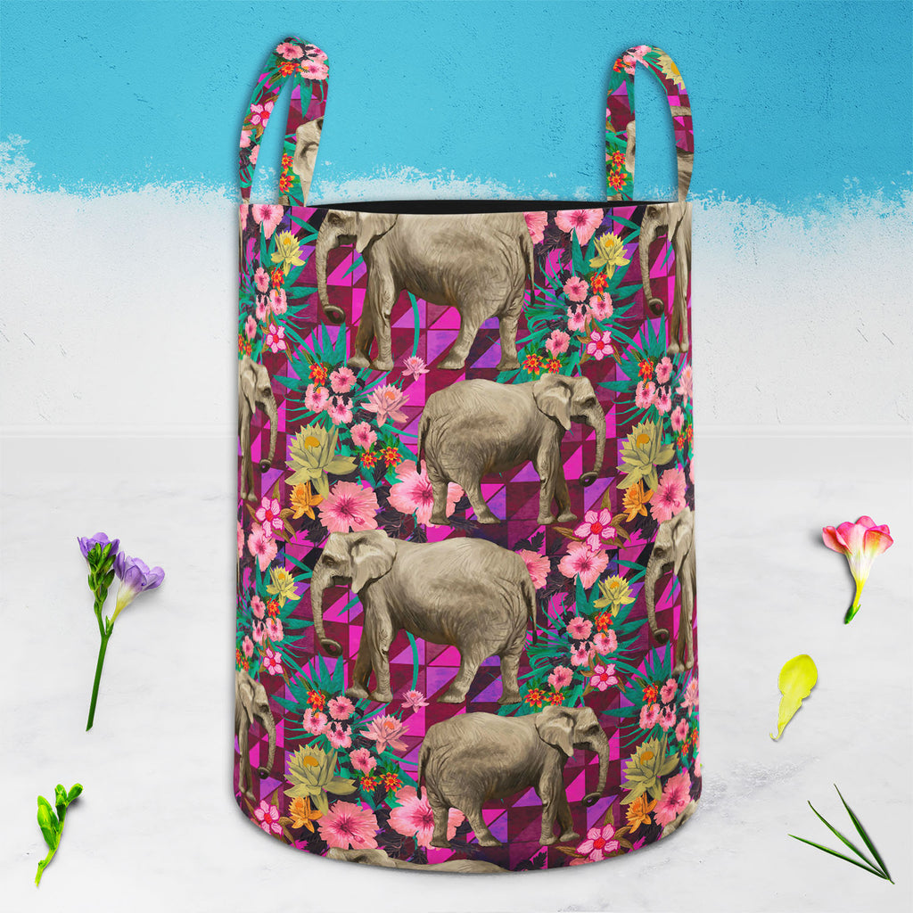 Elephant Pattern D1 Foldable Open Storage Bin | Organizer Box, Toy Basket, Shelf Box, Laundry Bag | Canvas Fabric-Storage Bins-STR_BI_CB-IC 5007595 IC 5007595, Botanical, Drawing, Floral, Flowers, Illustrations, Indian, Nature, Patterns, Signs, Signs and Symbols, elephant, pattern, d1, foldable, open, storage, bin, organizer, box, toy, basket, shelf, laundry, bag, canvas, fabric, design, elephants, exotic, illustration, jungles, lotus, seamless, artzfolio, laundry bag, storage bins, toy basket, laundry bag 