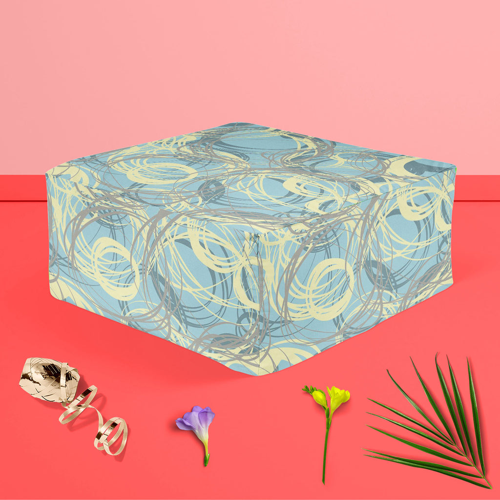 Doodle Effect Footstool Footrest Puffy Pouffe Ottoman Bean Bag | Canvas Fabric-Footstools-FST_CB_BN-IC 5007596 IC 5007596, Abstract Expressionism, Abstracts, Ancient, Art and Paintings, Circle, Digital, Digital Art, Dots, Drawing, Fashion, Graphic, Hand Drawn, Historical, Illustrations, Medieval, Modern Art, Patterns, Retro, Semi Abstract, Signs, Signs and Symbols, Vintage, doodle, effect, footstool, footrest, puffy, pouffe, ottoman, bean, bag, canvas, fabric, abstract, art, backdrop, background, bubble, ch