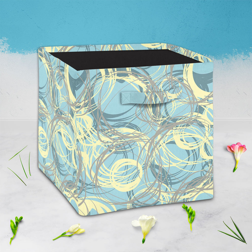 Doodle Effect Foldable Open Storage Bin | Organizer Box, Toy Basket, Shelf Box, Laundry Bag | Canvas Fabric-Storage Bins-STR_BI_CB-IC 5007596 IC 5007596, Abstract Expressionism, Abstracts, Ancient, Art and Paintings, Circle, Digital, Digital Art, Dots, Drawing, Fashion, Graphic, Hand Drawn, Historical, Illustrations, Medieval, Modern Art, Patterns, Retro, Semi Abstract, Signs, Signs and Symbols, Vintage, doodle, effect, foldable, open, storage, bin, organizer, box, toy, basket, shelf, laundry, bag, canvas, 