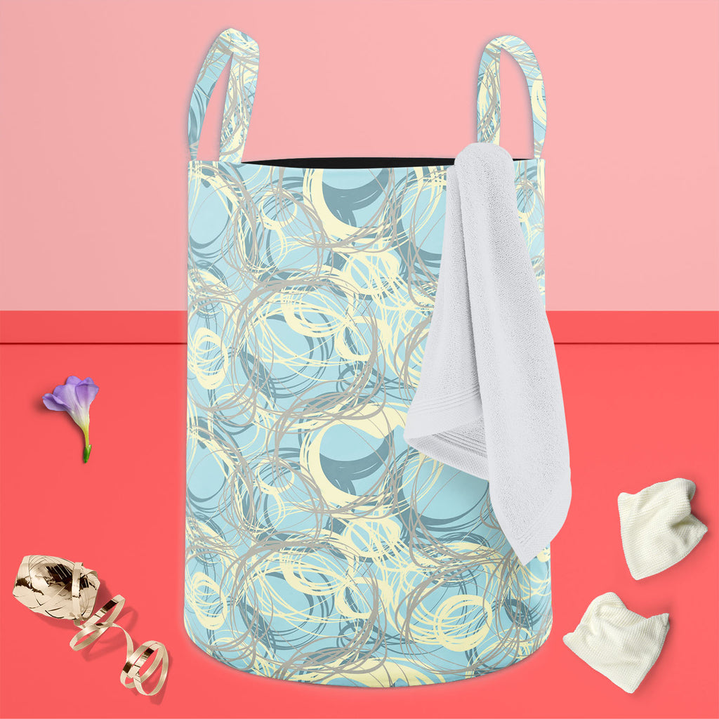 Doodle Effect Foldable Open Storage Bin | Organizer Box, Toy Basket, Shelf Box, Laundry Bag | Canvas Fabric-Storage Bins-STR_BI_CB-IC 5007596 IC 5007596, Abstract Expressionism, Abstracts, Ancient, Art and Paintings, Circle, Digital, Digital Art, Dots, Drawing, Fashion, Graphic, Hand Drawn, Historical, Illustrations, Medieval, Modern Art, Patterns, Retro, Semi Abstract, Signs, Signs and Symbols, Vintage, doodle, effect, foldable, open, storage, bin, organizer, box, toy, basket, shelf, laundry, bag, canvas, 