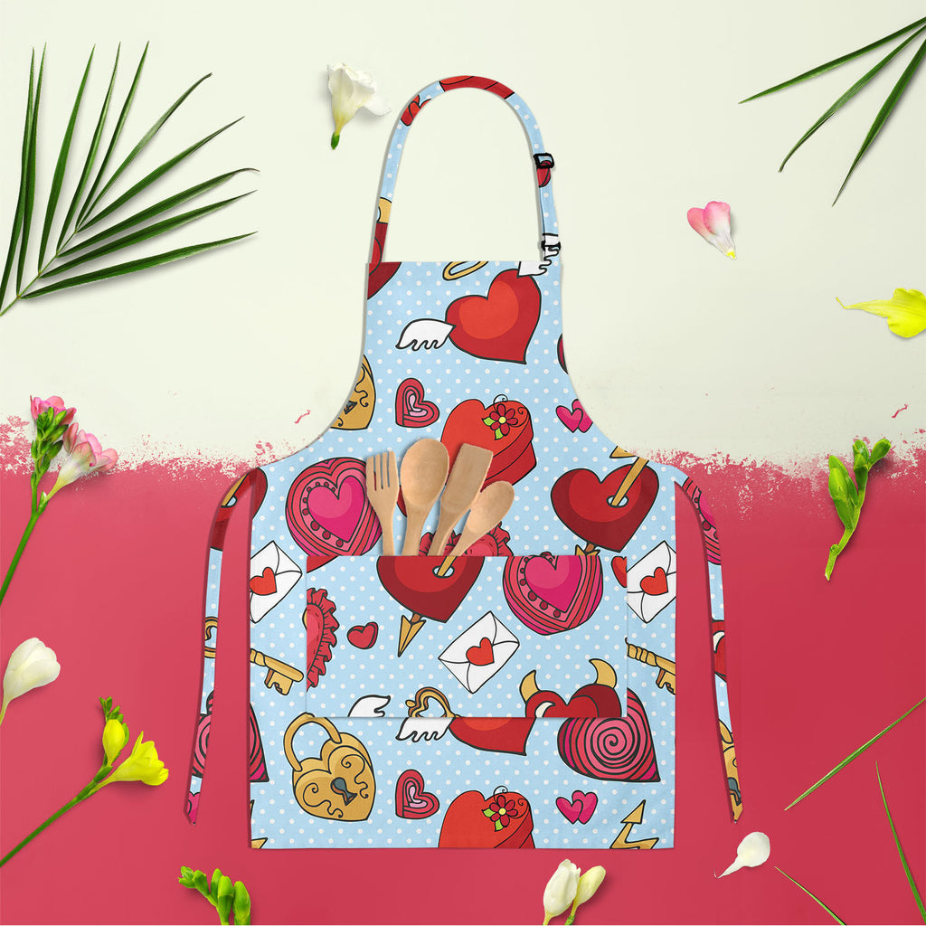 Valentine Love Apron | Adjustable, Free Size & Waist Tiebacks-Aprons Neck to Knee-APR_NK_KN-IC 5007597 IC 5007597, Abstract Expressionism, Abstracts, Ancient, Animated Cartoons, Art and Paintings, Caricature, Cartoons, Decorative, Digital, Digital Art, Drawing, Graphic, Hearts, Historical, Holidays, Icons, Love, Medieval, Patterns, Retro, Romance, Semi Abstract, Signs, Signs and Symbols, Symbols, Vintage, Wedding, valentine, apron, adjustable, free, size, waist, tiebacks, abstract, angel, art, backdrop, bac