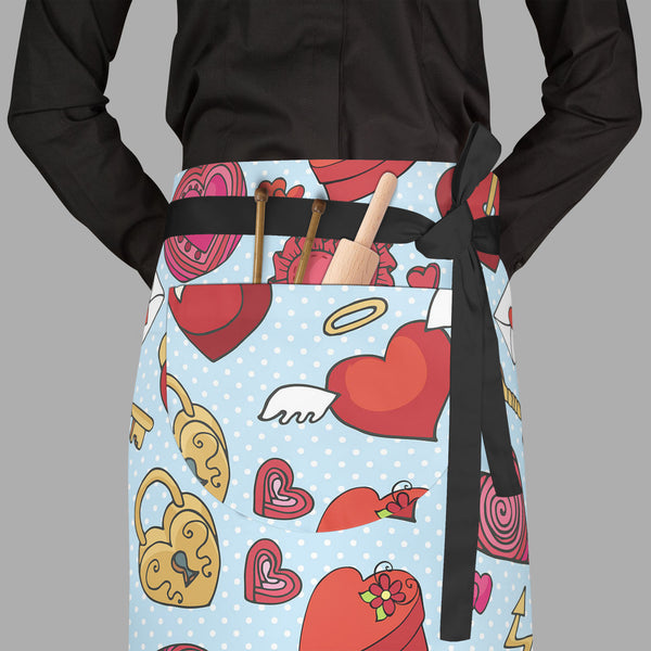 Valentine Love Apron | Adjustable, Free Size & Waist Tiebacks-Aprons Waist to Feet-APR_WS_FT-IC 5007597 IC 5007597, Abstract Expressionism, Abstracts, Ancient, Animated Cartoons, Art and Paintings, Caricature, Cartoons, Decorative, Digital, Digital Art, Drawing, Graphic, Hearts, Historical, Holidays, Icons, Love, Medieval, Patterns, Retro, Romance, Semi Abstract, Signs, Signs and Symbols, Symbols, Vintage, Wedding, valentine, full-length, waist, to, feet, apron, poly-cotton, fabric, adjustable, tiebacks, ab