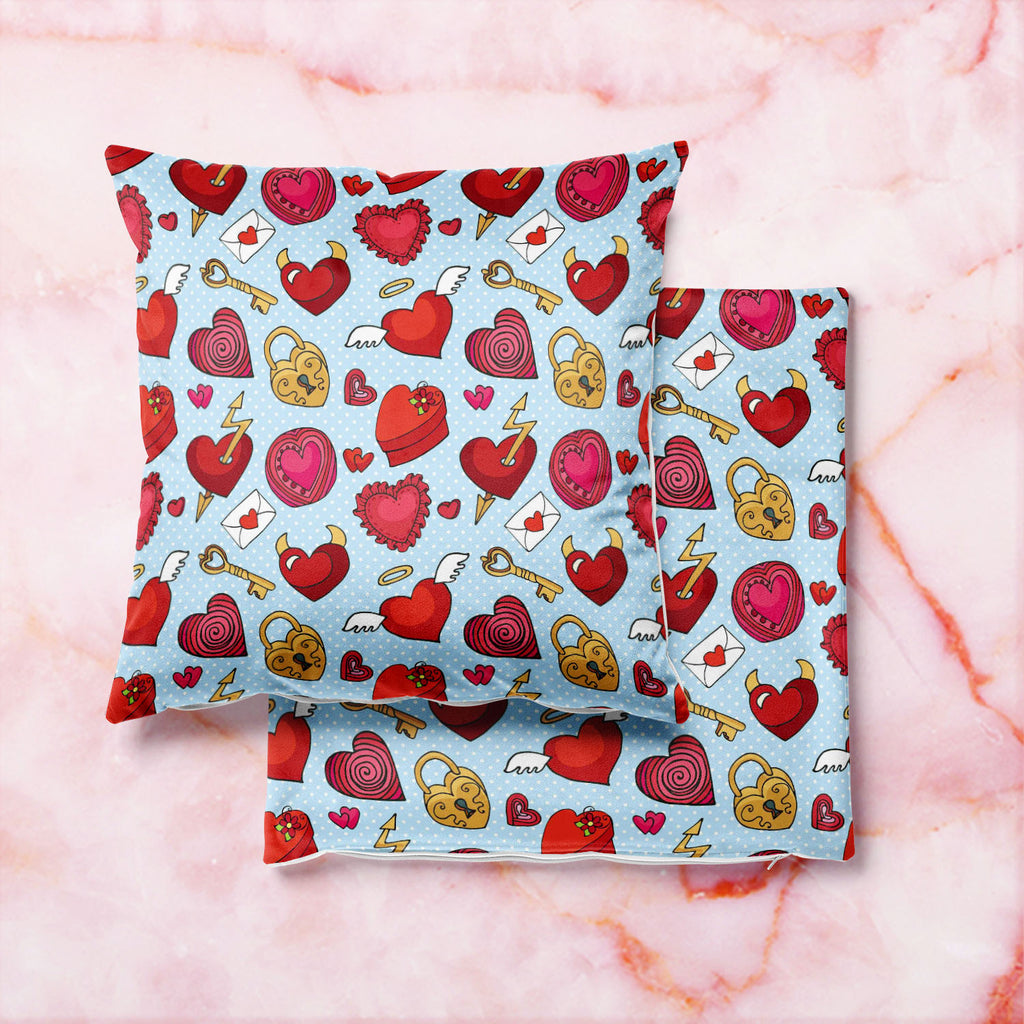 Valentine Love Cushion Cover Throw Pillow-Cushion Covers-CUS_CV-IC 5007597 IC 5007597, Abstract Expressionism, Abstracts, Ancient, Animated Cartoons, Art and Paintings, Caricature, Cartoons, Decorative, Digital, Digital Art, Drawing, Graphic, Hearts, Historical, Holidays, Icons, Love, Medieval, Patterns, Retro, Romance, Semi Abstract, Signs, Signs and Symbols, Symbols, Vintage, Wedding, valentine, cushion, cover, throw, pillow, abstract, angel, art, backdrop, background, beautiful, box, cartoon, celebration