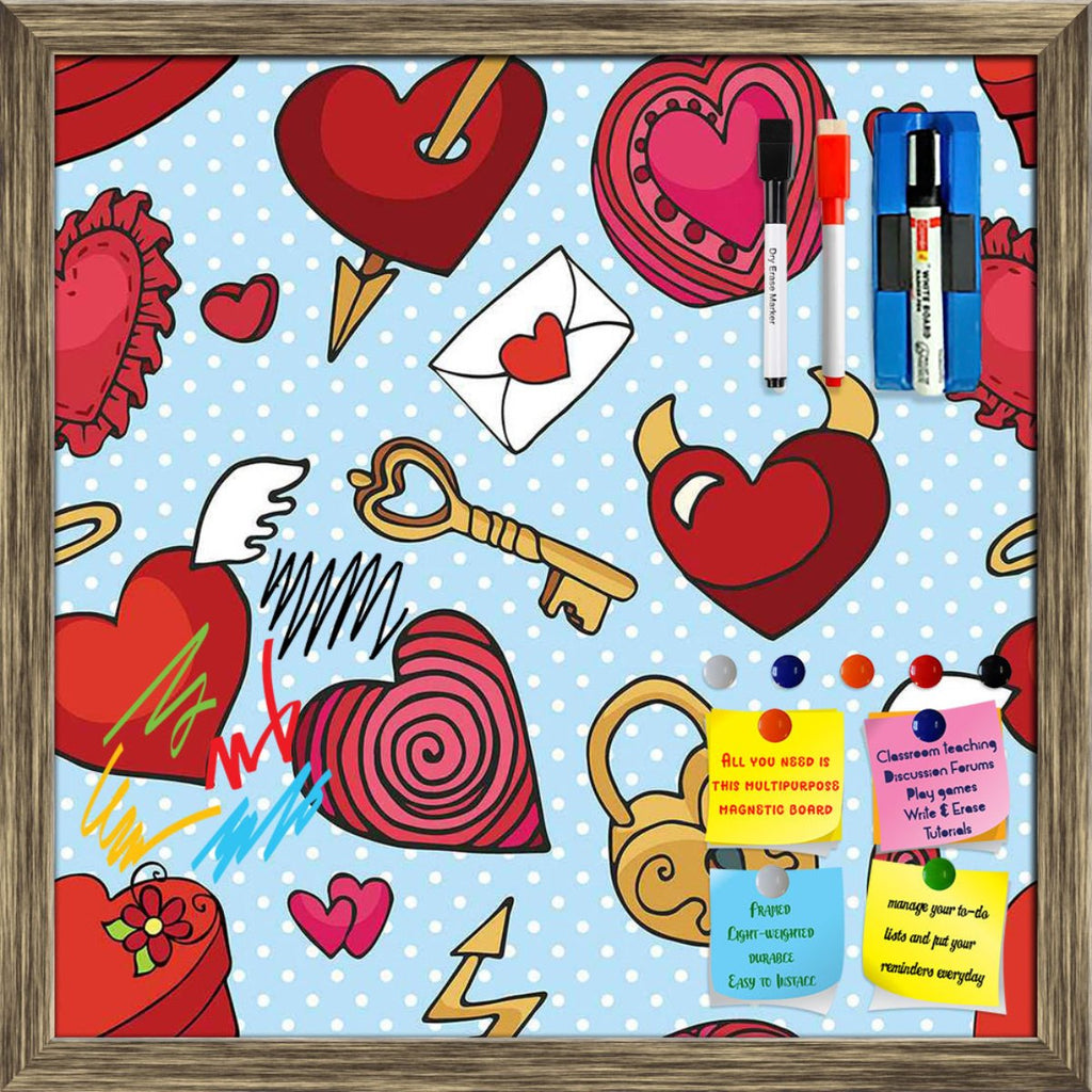 Valentine Love Framed Magnetic Dry Erase Board | Combo with Magnet Buttons & Markers-Magnetic Boards Framed-MGB_FR-IC 5007597 IC 5007597, Abstract Expressionism, Abstracts, Ancient, Animated Cartoons, Art and Paintings, Caricature, Cartoons, Decorative, Digital, Digital Art, Drawing, Graphic, Hearts, Historical, Holidays, Icons, Love, Medieval, Patterns, Retro, Romance, Semi Abstract, Signs, Signs and Symbols, Symbols, Vintage, Wedding, valentine, framed, magnetic, dry, erase, board, printed, whiteboard, wi