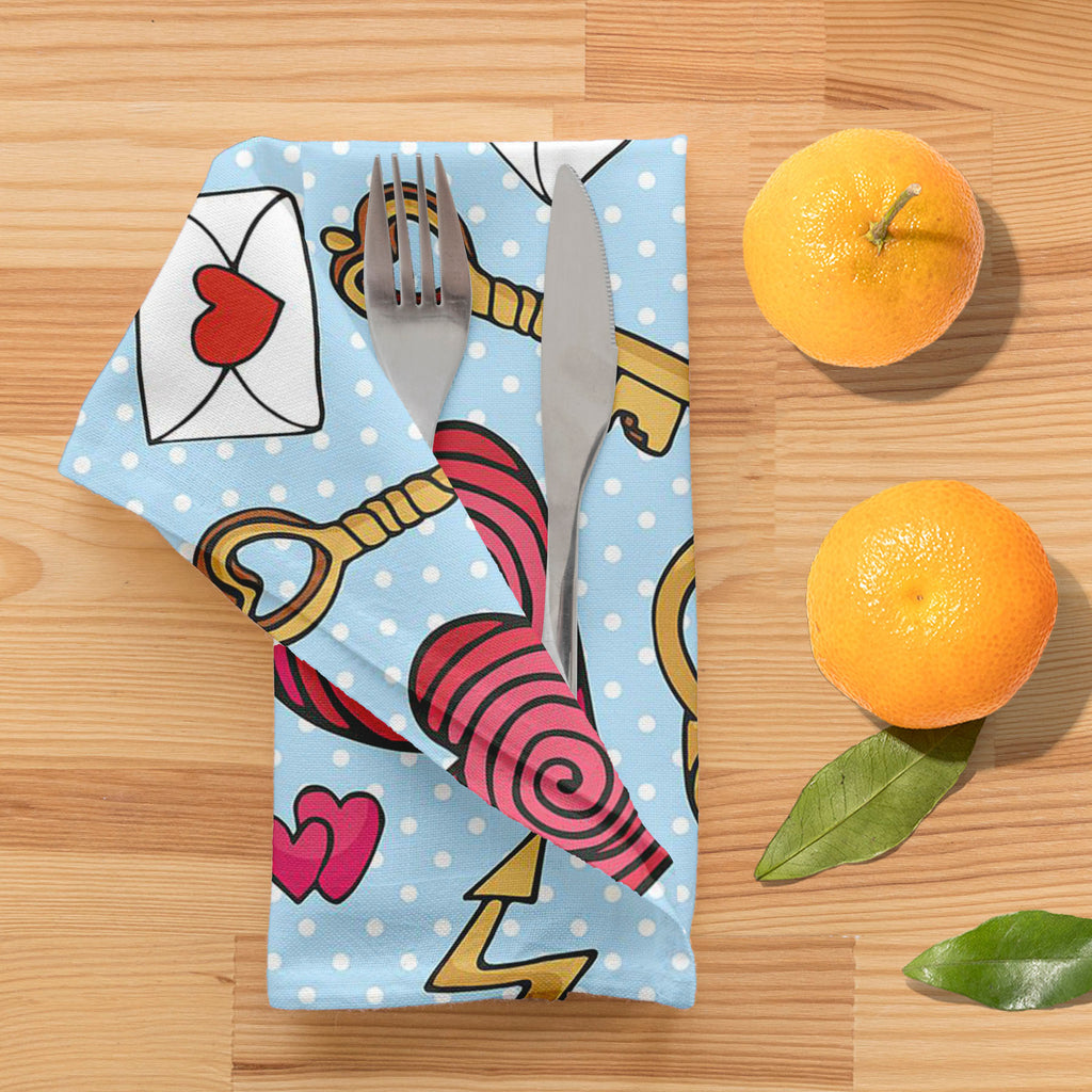 Valentine Love Table Napkin-Table Napkins-NAP_TB-IC 5007597 IC 5007597, Abstract Expressionism, Abstracts, Ancient, Animated Cartoons, Art and Paintings, Caricature, Cartoons, Decorative, Digital, Digital Art, Drawing, Graphic, Hearts, Historical, Holidays, Icons, Love, Medieval, Patterns, Retro, Romance, Semi Abstract, Signs, Signs and Symbols, Symbols, Vintage, Wedding, valentine, table, napkin, abstract, angel, art, backdrop, background, beautiful, box, cartoon, celebration, collection, colored, cute, da
