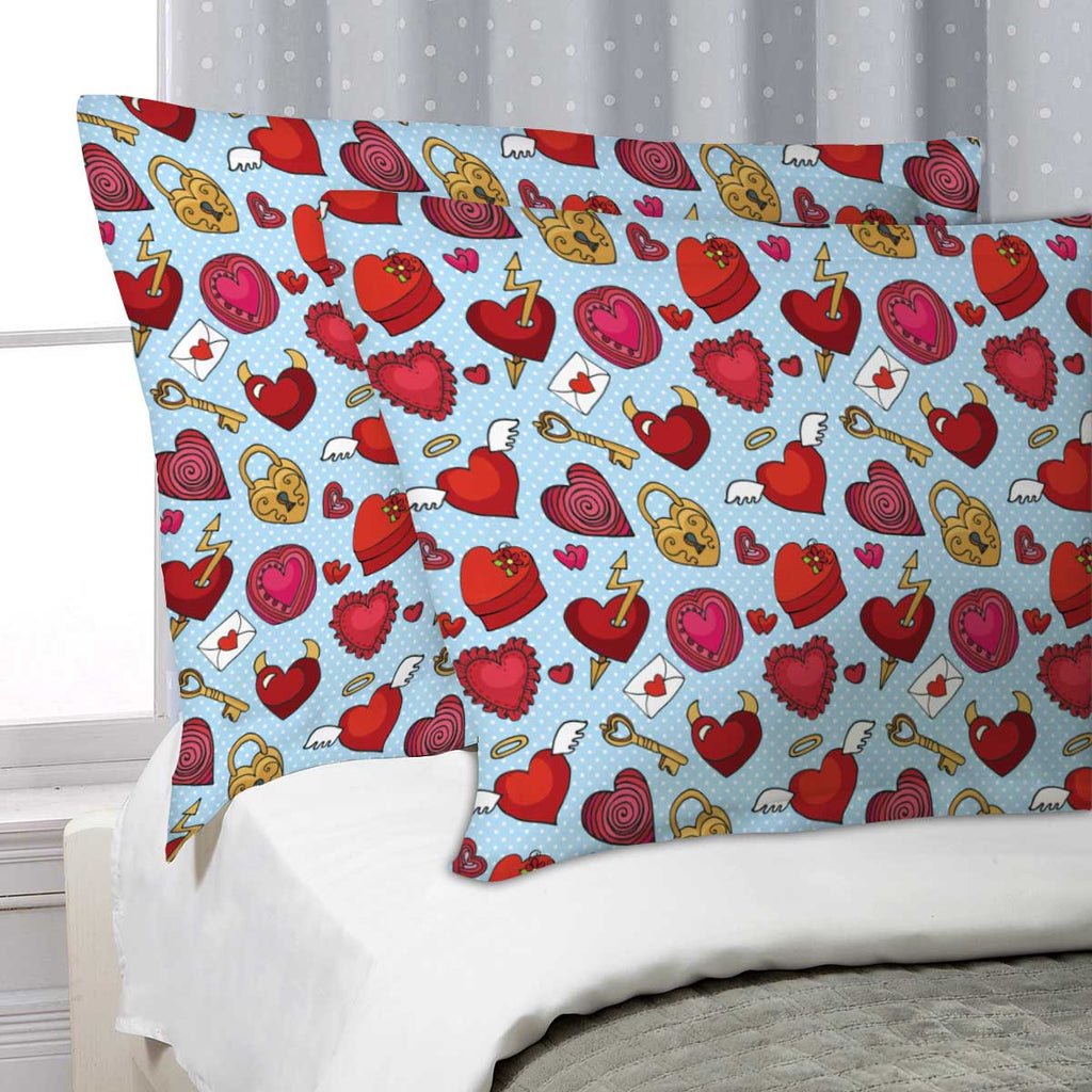 ArtzFolio Valentine Love Pillow Cover Case-Pillow Cases-AZHFR35314653PIL_CV_L-Image Code 5007597 Vishnu Image Folio Pvt Ltd, IC 5007597, ArtzFolio, Pillow Cases, Love, Kids, Digital Art, valentine, pillow, cover, case, valentine's, day,wedding,love,romantic, hearts, decor, elements, seamless, patterncute, doodle, hand, drawing, setcolored, cartoon, vectorfor, fabrics, wallpaper,background,wrapping, paper,backdrop, pillow cover, pillow case cover, linen pillow cover, printed pillow cover, pillow for bedroom,