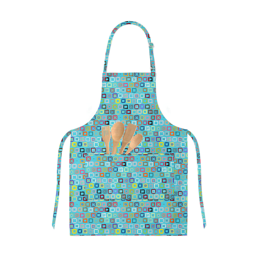 Geometric Pattern Apron | Adjustable, Free Size & Waist Tiebacks-Aprons Neck to Knee-APR_NK_KN-IC 5007599 IC 5007599, Abstract Expressionism, Abstracts, African, Ancient, Aztec, Bohemian, Brush Stroke, Check, Drawing, Geometric, Geometric Abstraction, Hand Drawn, Historical, Medieval, Patterns, Plaid, Retro, Semi Abstract, Signs, Signs and Symbols, Stripes, Vintage, Watercolour, pattern, apron, adjustable, free, size, waist, tiebacks, abstract, aqua, blue, background, blocks, boho, bold, bright, brush, stro