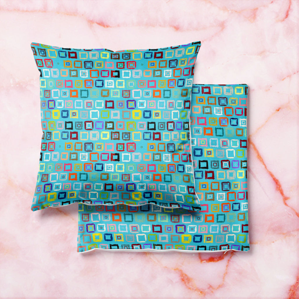 Geometric Pattern D1 Cushion Cover Throw Pillow-Cushion Covers-CUS_CV-IC 5007599 IC 5007599, Abstract Expressionism, Abstracts, African, Ancient, Aztec, Bohemian, Brush Stroke, Check, Drawing, Geometric, Geometric Abstraction, Hand Drawn, Historical, Medieval, Patterns, Plaid, Retro, Semi Abstract, Signs, Signs and Symbols, Stripes, Vintage, Watercolour, pattern, d1, cushion, cover, throw, pillow, abstract, aqua, blue, background, blocks, boho, bold, bright, brush, strokes, brushstrokes, color, colourful, c
