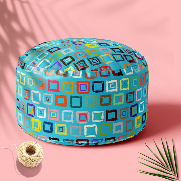 Geometric Pattern D1 Footstool Footrest Puffy Pouffe Ottoman Bean Bag | Canvas Fabric-Footstools-FST_CB_BN-IC 5007599 IC 5007599, Abstract Expressionism, Abstracts, African, Ancient, Aztec, Bohemian, Brush Stroke, Check, Drawing, Geometric, Geometric Abstraction, Hand Drawn, Historical, Medieval, Patterns, Plaid, Retro, Semi Abstract, Signs, Signs and Symbols, Stripes, Vintage, Watercolour, pattern, d1, footstool, footrest, puffy, pouffe, ottoman, bean, bag, floor, cushion, pillow, canvas, fabric, abstract,