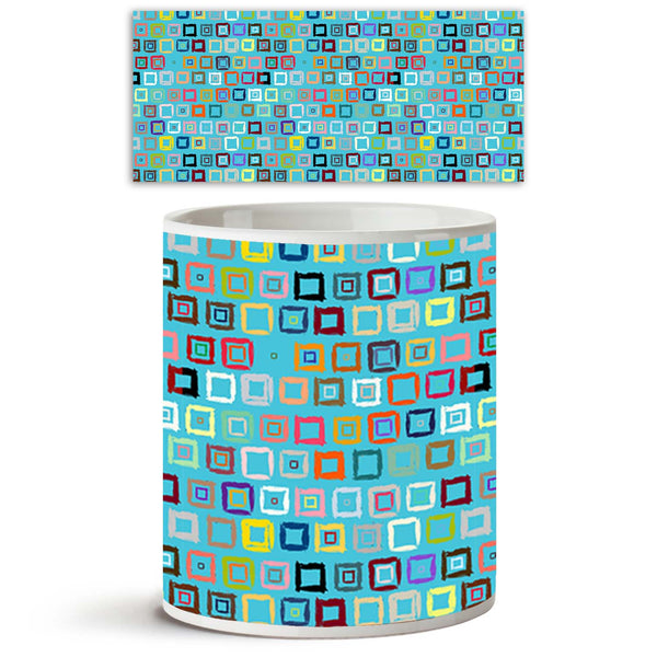 Geometric Pattern Ceramic Coffee Tea Mug Inside White-Coffee Mugs--IC 5007599 IC 5007599, Abstract Expressionism, Abstracts, African, Ancient, Aztec, Bohemian, Brush Stroke, Check, Drawing, Geometric, Geometric Abstraction, Hand Drawn, Historical, Medieval, Patterns, Plaid, Retro, Semi Abstract, Signs, Signs and Symbols, Stripes, Vintage, Watercolour, pattern, ceramic, coffee, tea, mug, inside, white, abstract, aqua, blue, background, blocks, boho, bold, bright, brush, strokes, brushstrokes, color, colourfu