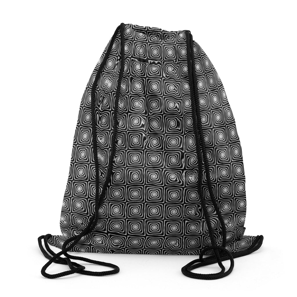 Monochrome Labyrinth Backpack for Students | College & Travel Bag-Backpacks--IC 5007600 IC 5007600, Abstract Expressionism, Abstracts, Art and Paintings, Black, Black and White, Circle, Digital, Digital Art, Geometric, Geometric Abstraction, Graphic, Illustrations, Modern Art, Patterns, Semi Abstract, Signs, Signs and Symbols, Stripes, White, monochrome, labyrinth, backpack, for, students, college, travel, bag, abstract, abstraction, art, background, circular, creative, curve, design, distorted, distortion,