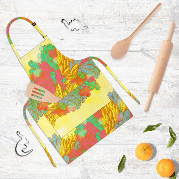Nature Elements Apron | Adjustable, Free Size & Waist Tiebacks-Aprons Neck to Knee-APR_NK_KN-IC 5007601 IC 5007601, Abstract Expressionism, Abstracts, Ancient, Art and Paintings, Botanical, Digital, Digital Art, Drawing, Fashion, Floral, Flowers, Graphic, Historical, Illustrations, Medieval, Nature, Paintings, Patterns, Retro, Scenic, Semi Abstract, Signs, Signs and Symbols, Symbols, Vintage, elements, full-length, neck, to, knee, apron, poly-cotton, fabric, adjustable, buckle, waist, tiebacks, abstract, ar