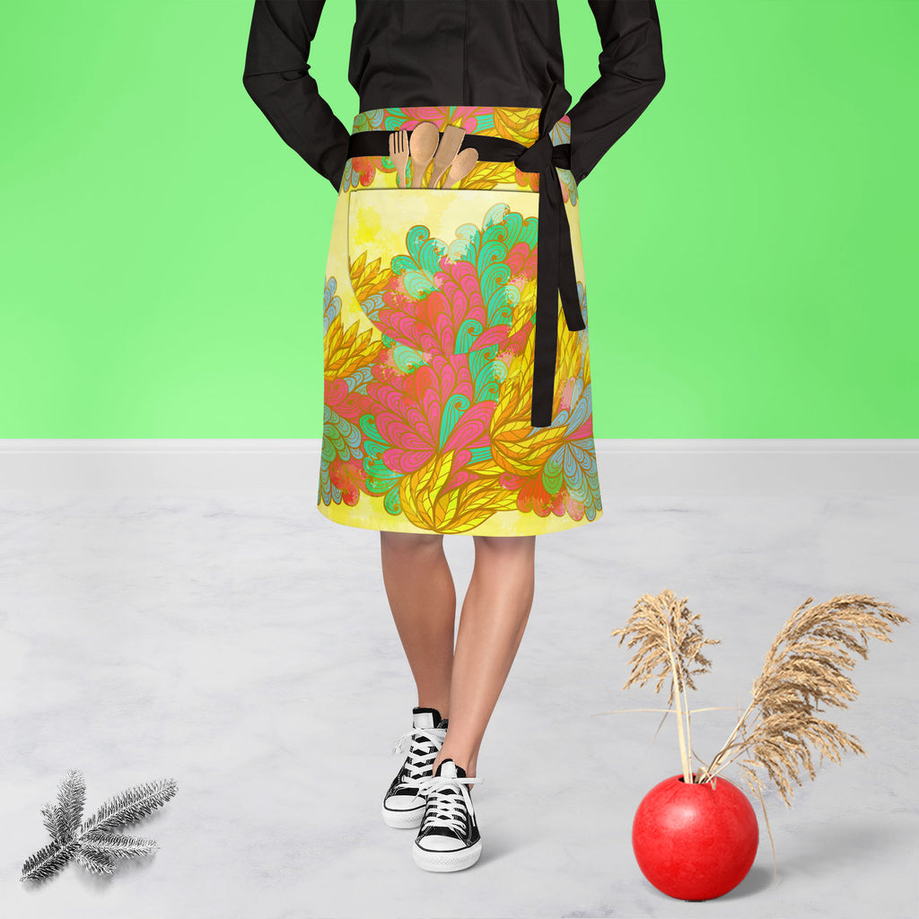 Nature Elements Apron | Adjustable, Free Size & Waist Tiebacks-Apron Waist to Knee-APR_WS_KN-IC 5007601 IC 5007601, Abstract Expressionism, Abstracts, Ancient, Art and Paintings, Botanical, Digital, Digital Art, Drawing, Fashion, Floral, Flowers, Graphic, Historical, Illustrations, Medieval, Nature, Paintings, Patterns, Retro, Scenic, Semi Abstract, Signs, Signs and Symbols, Symbols, Vintage, elements, apron, adjustable, free, size, waist, tiebacks, abstract, art, background, beautiful, beauty, blue, card, 