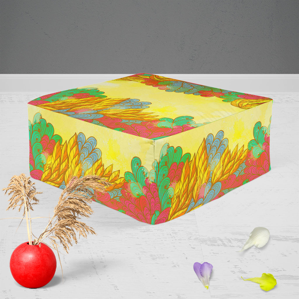 Nature Elements Footstool Footrest Puffy Pouffe Ottoman Bean Bag | Canvas Fabric-Footstools-FST_CB_BN-IC 5007601 IC 5007601, Abstract Expressionism, Abstracts, Ancient, Art and Paintings, Botanical, Digital, Digital Art, Drawing, Fashion, Floral, Flowers, Graphic, Historical, Illustrations, Medieval, Nature, Paintings, Patterns, Retro, Scenic, Semi Abstract, Signs, Signs and Symbols, Symbols, Vintage, elements, footstool, footrest, puffy, pouffe, ottoman, bean, bag, canvas, fabric, abstract, art, background