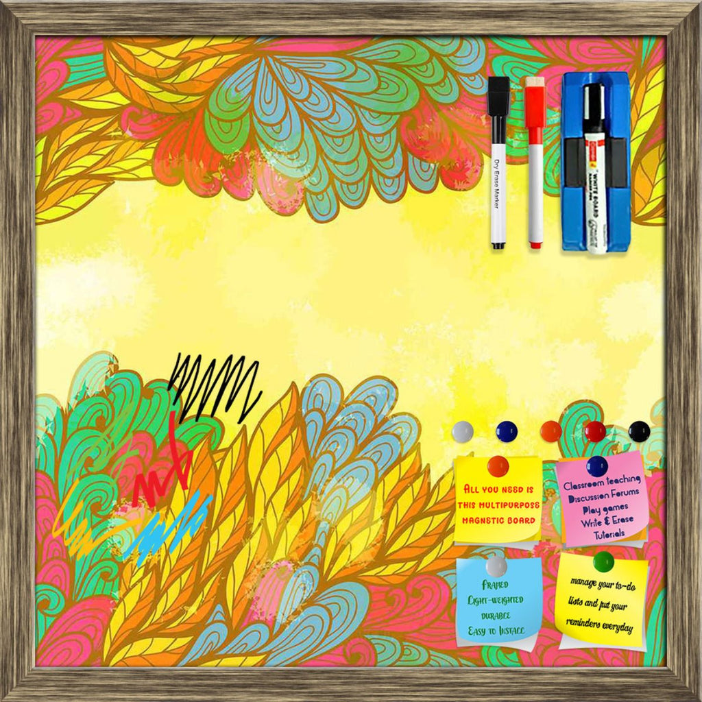 Nature Elements Framed Magnetic Dry Erase Board | Combo with Magnet Buttons & Markers-Magnetic Boards Framed-MGB_FR-IC 5007601 IC 5007601, Abstract Expressionism, Abstracts, Ancient, Art and Paintings, Botanical, Digital, Digital Art, Drawing, Fashion, Floral, Flowers, Graphic, Historical, Illustrations, Medieval, Nature, Paintings, Patterns, Retro, Scenic, Semi Abstract, Signs, Signs and Symbols, Symbols, Vintage, elements, framed, magnetic, dry, erase, board, printed, whiteboard, with, 4, magnets, 2, mark