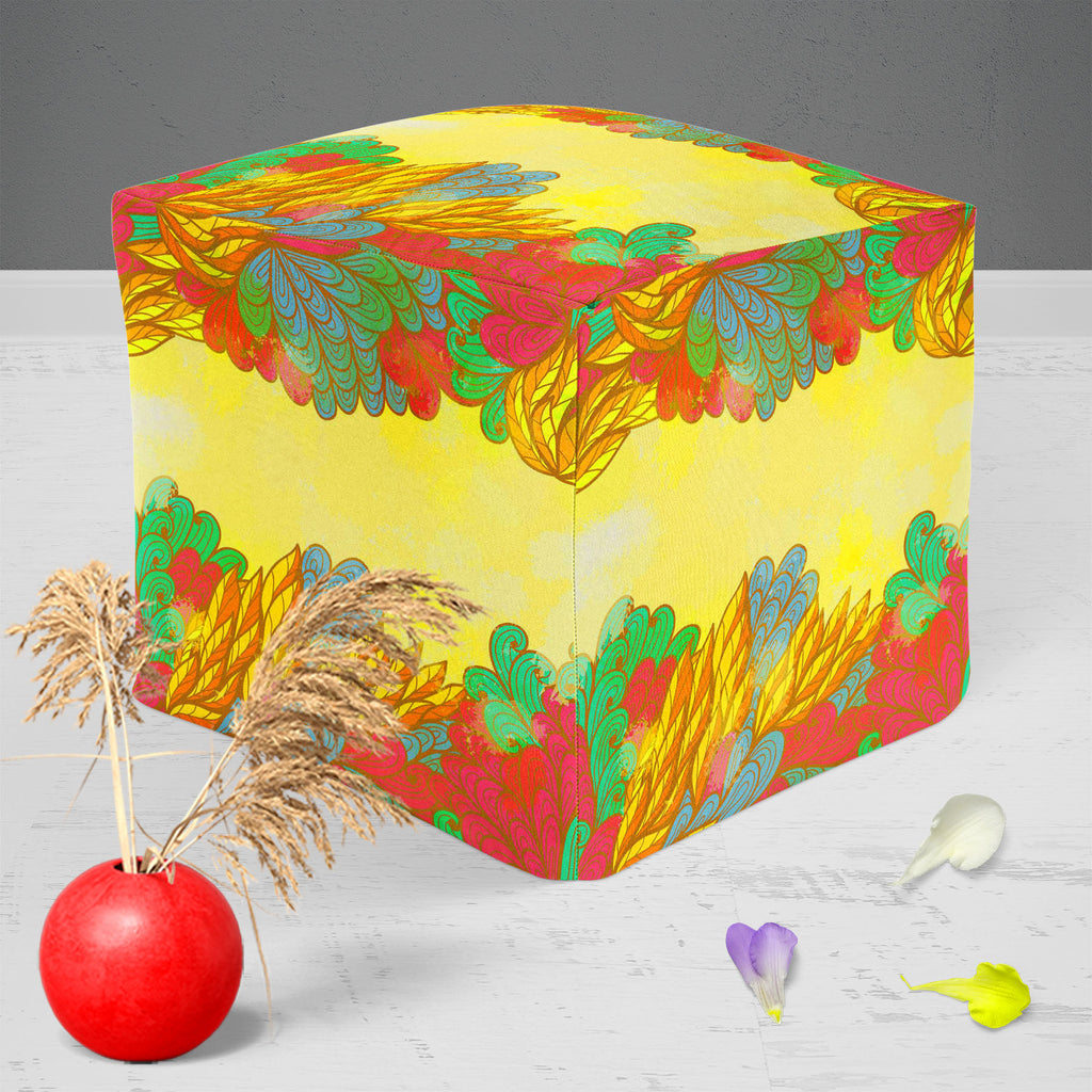 Nature Elements Footstool Footrest Puffy Pouffe Ottoman Bean Bag | Canvas Fabric-Footstools-FST_CB_BN-IC 5007601 IC 5007601, Abstract Expressionism, Abstracts, Ancient, Art and Paintings, Botanical, Digital, Digital Art, Drawing, Fashion, Floral, Flowers, Graphic, Historical, Illustrations, Medieval, Nature, Paintings, Patterns, Retro, Scenic, Semi Abstract, Signs, Signs and Symbols, Symbols, Vintage, elements, footstool, footrest, puffy, pouffe, ottoman, bean, bag, canvas, fabric, abstract, art, background