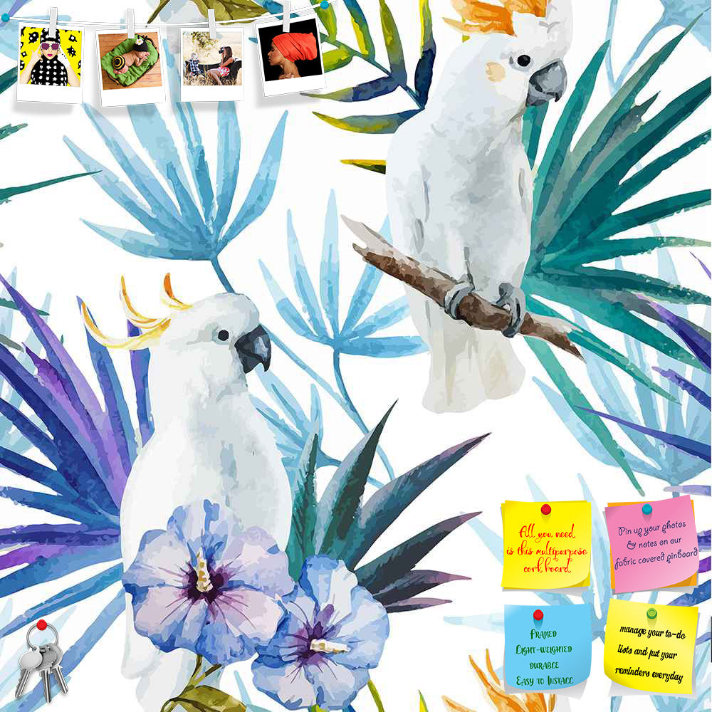 ArtzFolio Tropic Parrot Printed Bulletin Board Notice Pin Board Soft Board | Frameless-Bulletin Boards Frameless-AZSAO36354368BLB_FL_L-Image Code 5007602 Vishnu Image Folio Pvt Ltd, IC 5007602, ArtzFolio, Bulletin Boards Frameless, Birds, Floral, Kids, Digital Art, tropic, parrot, printed, bulletin, board, notice, pin, soft, frameless, beautiful, watercolor, vector, pattern, white, pin up board, push pin board, extra large cork board, big pin board, notice board, small bulletin board, cork board, wall notic