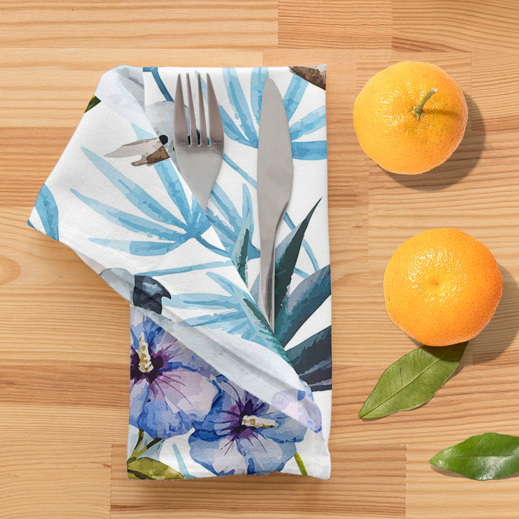 Tropic Parrot Table Napkin-Table Napkins-NAP_TB-IC 5007602 IC 5007602, African, Animals, Birds, Black and White, Botanical, Drawing, Floral, Flowers, Illustrations, Nature, Patterns, Scenic, Signs, Signs and Symbols, Tropical, Watercolour, White, Wildlife, tropic, parrot, table, napkin, seamless, pattern, jungle, parrots, tropics, watercolor, leaves, africa, animal, background, beautiful, bird, blue, bright, design, exotic, fabric, feather, flora, flower, flying, hibiscus, illustration, isolated, leaf, like