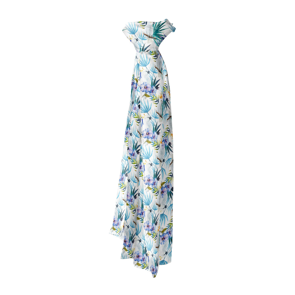 Tropic Parrot Printed Stole Dupatta Headwear | Girls & Women | Soft Poly Fabric-Stoles Basic--IC 5007602 IC 5007602, African, Animals, Birds, Black and White, Botanical, Drawing, Floral, Flowers, Illustrations, Nature, Patterns, Scenic, Signs, Signs and Symbols, Tropical, Watercolour, White, Wildlife, tropic, parrot, printed, stole, dupatta, headwear, girls, women, soft, poly, fabric, seamless, pattern, jungle, parrots, tropics, watercolor, leaves, africa, animal, background, beautiful, bird, blue, bright, 