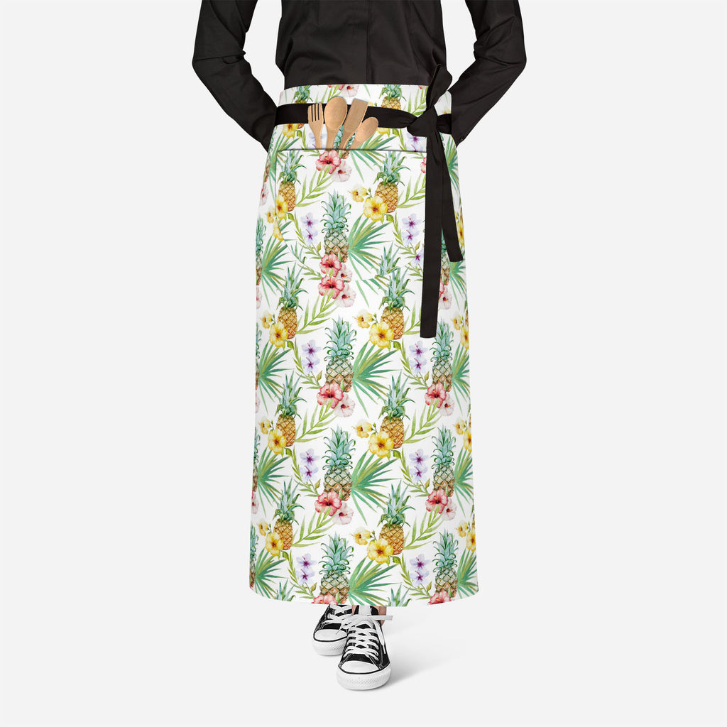 Pineapples & Hibiscus Apron | Adjustable, Free Size & Waist Tiebacks-Aprons Waist to Knee--IC 5007603 IC 5007603, Abstract Expressionism, Abstracts, Art and Paintings, Botanical, Digital, Digital Art, Floral, Flowers, Fruit and Vegetable, Fruits, Graphic, Hawaiian, Holidays, Illustrations, Nature, Patterns, Scenic, Semi Abstract, Signs, Signs and Symbols, Tropical, Watercolour, pineapples, hibiscus, apron, adjustable, free, size, waist, tiebacks, pineapple, pattern, background, watercolor, hawaii, fruit, al